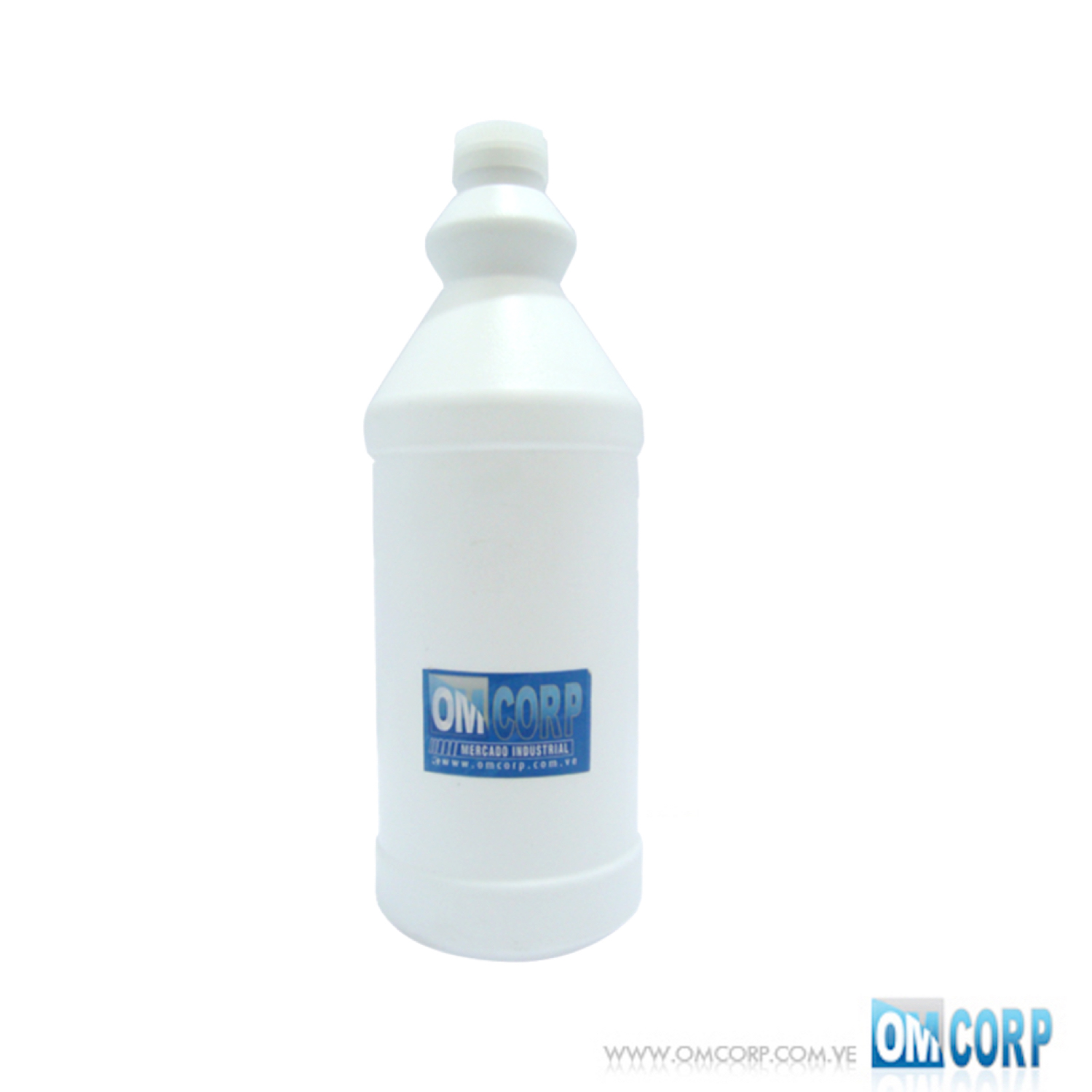 Envase Plastico 1 Litro Blanco Tipo Botella Tapa Presión MIA10163P