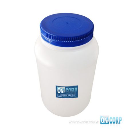 Envase Galón Plástico Alimento Cilíndrico Color Natural Tapa Azul 30 Pack