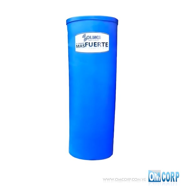Tanque agua Plástico 500 Litros Azul Cilindro Apartamento